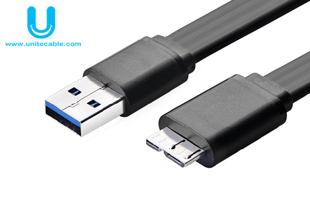 USB3.0 AM to Micro B Flat Cable