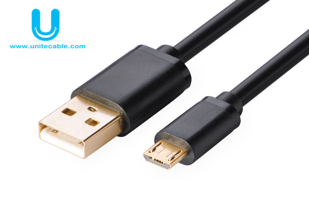 USB 2.0 A male to Micro USB male colorful cable Gold-plated