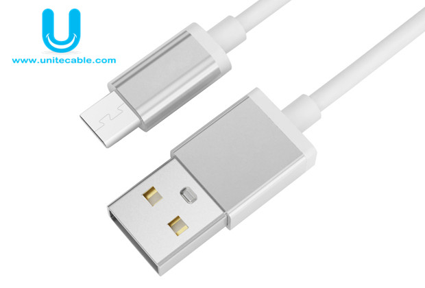 Micro USB male to USB A male Cable-- Aluminium Case